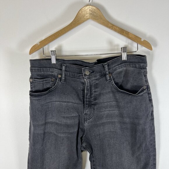 Lucky Brand Jeans Mens 34x30 412 Athletic Slim Black Stretch Denim Preppy - Picture 2 of 10